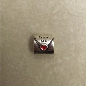 Pandora Love letter, red enamel (discontinued)